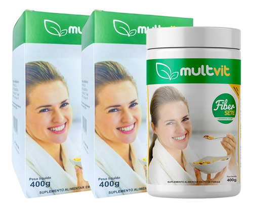 Combo 2 Potes Regulador Intestinal Multvit Fiber7 