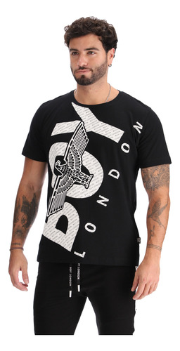 Playera Hombre Manga Corta Estampado Completo Boy London