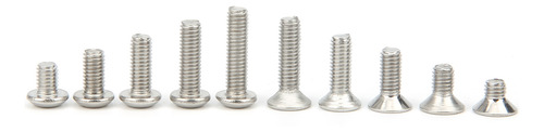 Juego De 600 Tornillos Hexagonales De Acero Inoxidable 304 C