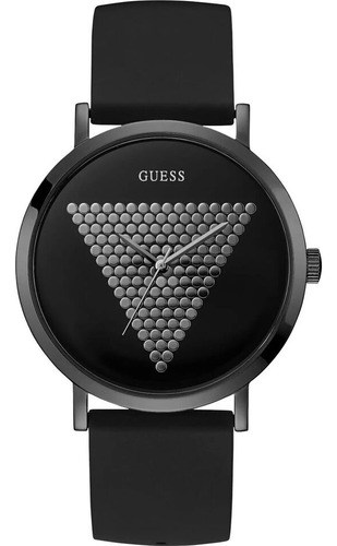 Reloj Guess Con Esfera Negra De Cuarzo Estampado Para Hombre