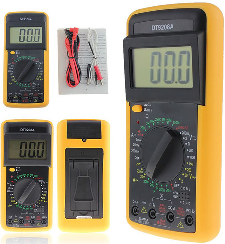 Multímetro Digital Tester Dt9208a Capacitancia Temperatura