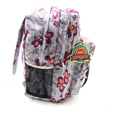 Imagem 4 de 5 de Mochila De Costas Newland Costas Flores 1017005