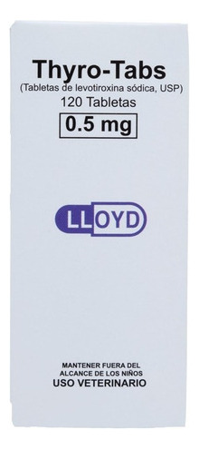 Thyro-tabs 0.5mg 120 Tabletas 