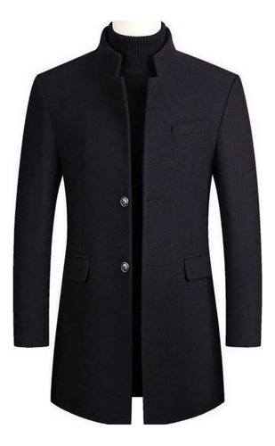 Gabardina De Lana Para Hombre Para Otoño E Invierno, Gruesa