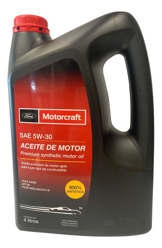 Aceite Sintetico 5w30 X 4 Litros Motorcraft Rxo/5w30/ms/4