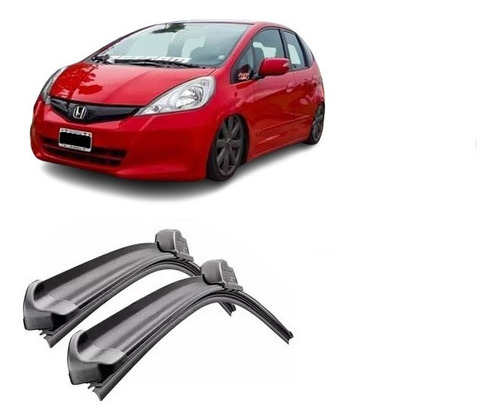 Kit 2 Escobillas Delanteras Goma Honda Fit 2009 A 2021