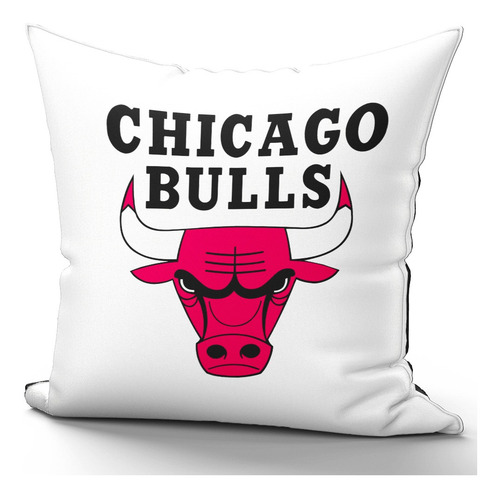 Imagem 1 de 2 de Capa De Almofada 40x40cm Chicago Bulls Nba