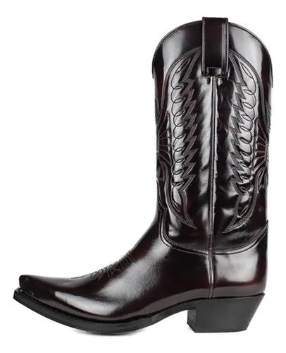 comprar 9091 Botas Vaqueras Vaqueras Puntiagudas Con Tacón Alto Over