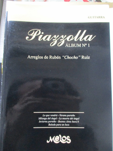 Imagen 1 de 3 de Partitura Piazzolla, Álbum Nº 1 - Guitarra