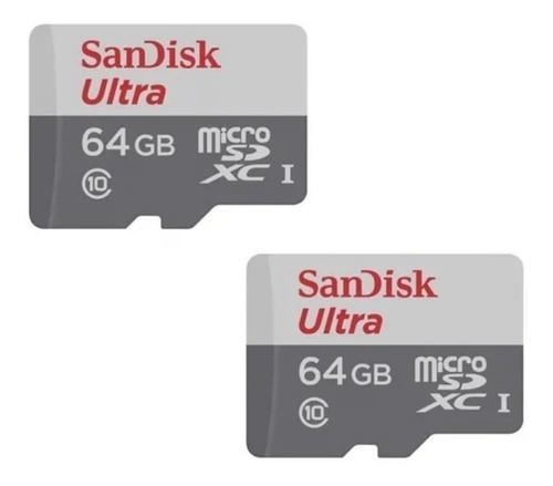 Tarjeta Memoria 64gb Sandisk Micro Sd Clase 10 80mbs