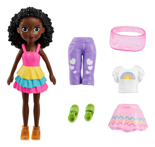 Polly Pocket Muñeca Shani Con Accesorios Mattel