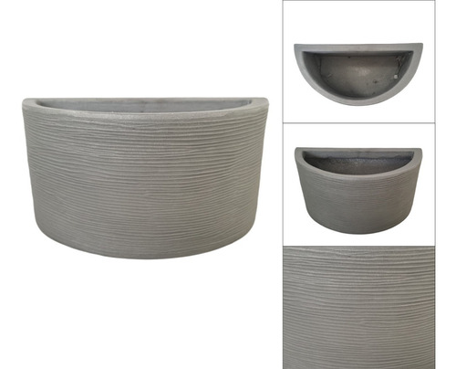 Imagen 2 de 5 de Maceta Minimalista Mediocirculo Mejor Que Fibra De Vidrio139