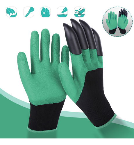 Guantes Protectores De Jardinería Impermeables Con Garras