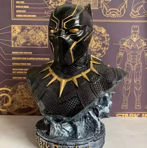 Figura De Acción Black Panther, Estatua 16cm Marvel Genérica