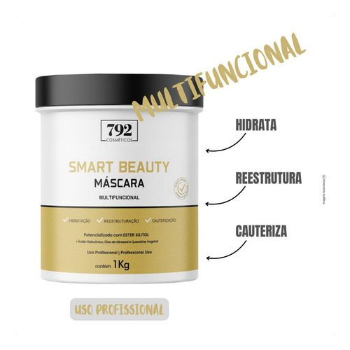 Máscara Capilar Multifuncional Smart Beauty 1kg Reconstrução