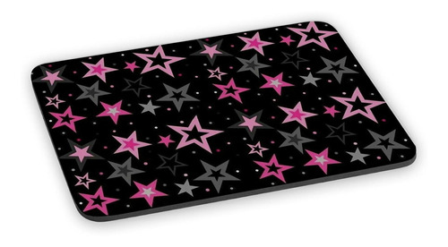 Mousepad Estrelas Coloridas Arte Abstrata Presente Menina