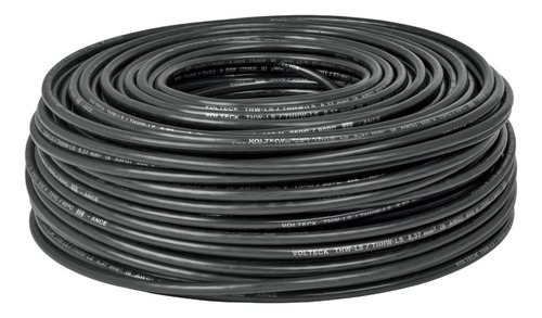 Cable Thhw-ls, 8 Awg, Color Negro, Volteck 46050 Color de la cubierta Negro