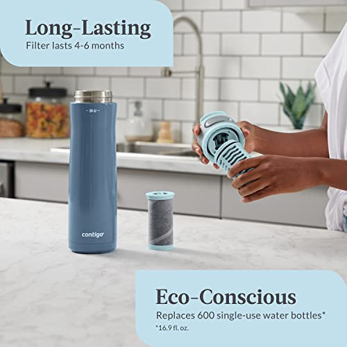 Botella De Agua De Acero Inoxidable Contigo Clybourn Chill F