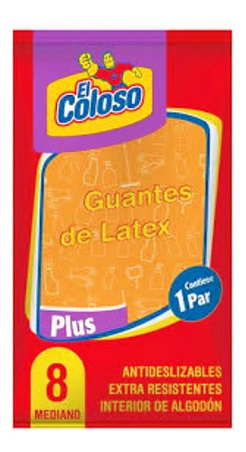 Guantes De Limpieza Látex El Coloso