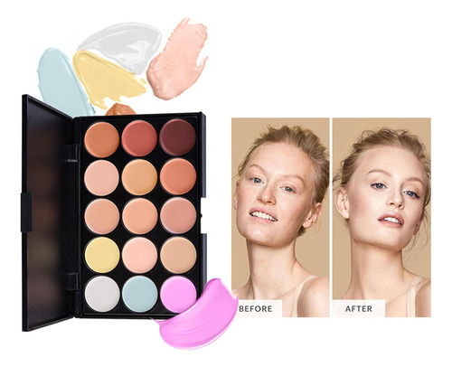 Kit De Maquillaje Pure Vie De 15 Colores Para Contorno E Ilu