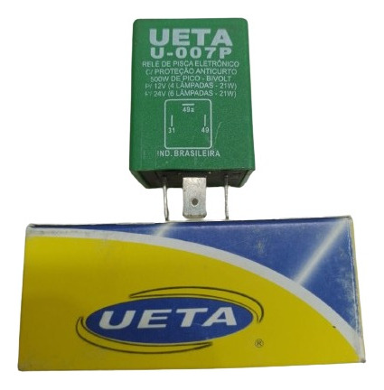 Relé De Pisca Eletrônico Com Proteção Anti-curto Bivolt 500w