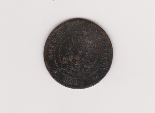 Moneda Argentina 1 Centavo Año 1886 Muy Bueno