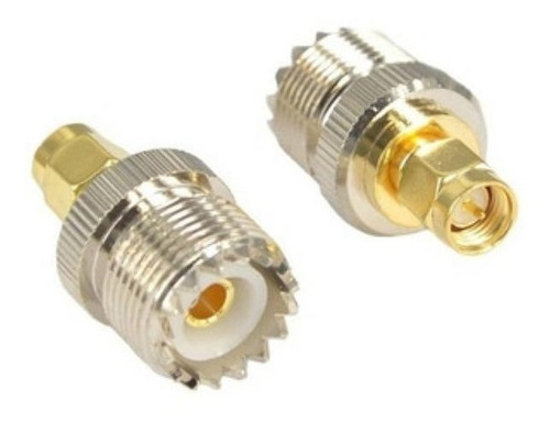 Adaptador  Pl-259 Hembra A Sma Macho, 2 Unidades