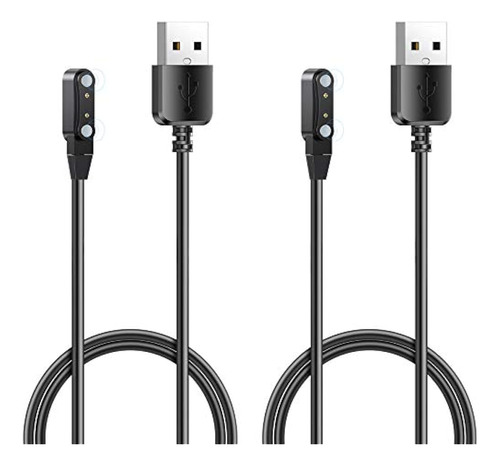 Cargador De Reloj Inteligente Agptek Cable Usb Para Lw11, Ca