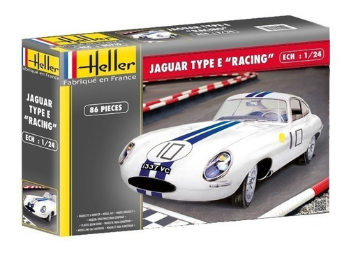 Jaguar Type  E  Racing Le Mans - Escala 1/24 Heller 80783
