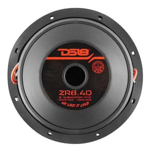 Subwoofer 8 Zr8.4d Ds18 900w Doble Bobina 4+4 Ohm 450w Rms
