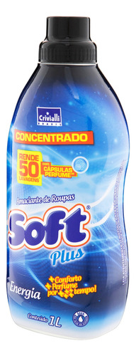 Amaciante Soft Plus Energia em frasco 1 L