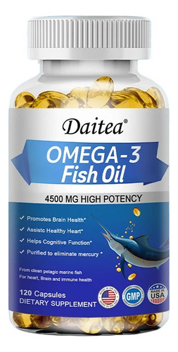 Daitea Omega 3 4500mg Epa Dha Colesterol Arterial