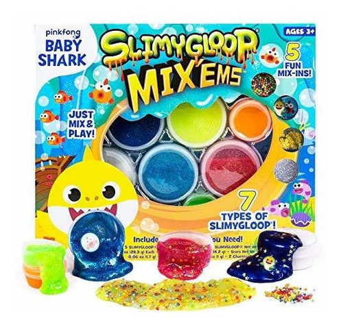 Mezcla Gooey Baby Shark: Slime, Putty, Sensory Play