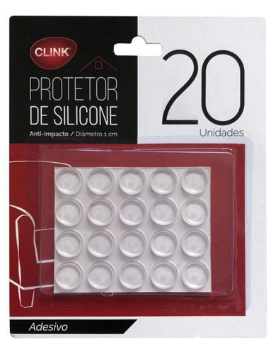 Protetor De Piso 20 Pecas Adesivo Redondo De Silicone