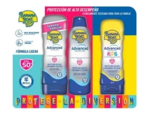 Bloqueador Solar Banana Boat Advance Protection Fps 50+ 3pzs