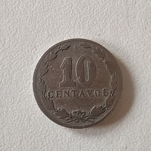 Antigua Moneda Níquel 10 Centavos Argentina 1911 Cj# 100