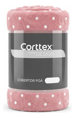 Cobertor Manta  DeCasal Seda Antialérgico Cama Poá 1000G