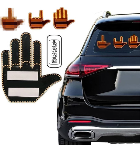 Hand Gesture Light For Car,3 In1 Fun Gesture Finger Light Fo