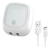 Comprar Cargador De Pared Ldnio 2 Usb Micro Usb- Tipo C