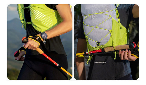 Bastones Fibra De Carbono Trekking Trail Running Plegables 2pcs 125cm