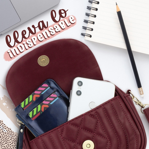 Imagen 4 de 7 de Bolso Para Dama Mini Crossbody Moda Juvenil Casual Mb