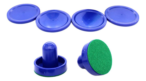 2 X 2 Empujadores De Hockey De Aire Y 4 Discos De Putter