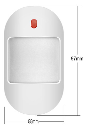 Detector De Alarma Con Sensor De Movimiento Pir Inalámbrico