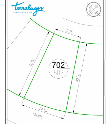 Imagen 1 de 1 de Lote A La Venta En Terralagos De 802 Metros