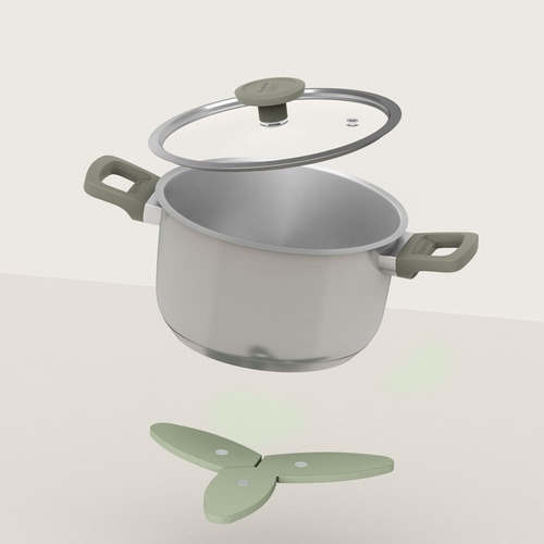Posafuente Magnetico Plegable Berghoff Balance Color Salvia