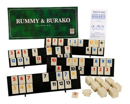 Imagen 3 de 9 de Juego De Mesa Rummy & Burako Clásico Ruibal