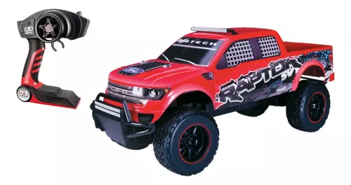 Carro Controle Remoto Para Criança Racing Raptor Vermelho