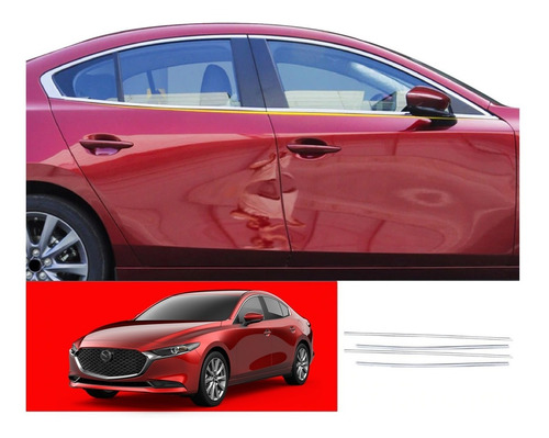 Moldura Inferior Ventanas Para Mazda 3 Sedan 2021 2022 2023