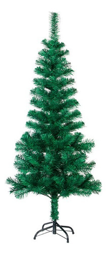 Árvore De Natal Cheia Enfeitada Slim 1,50m Verde Completa