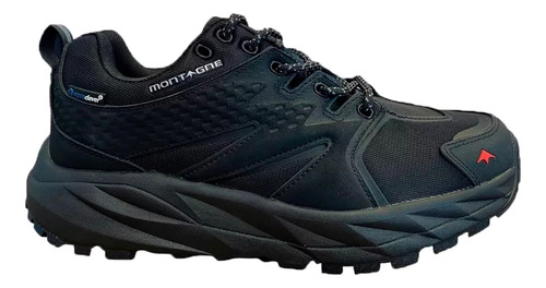 Zapatillas Montagne Outdoor Mujer Glide Low Negro Ras